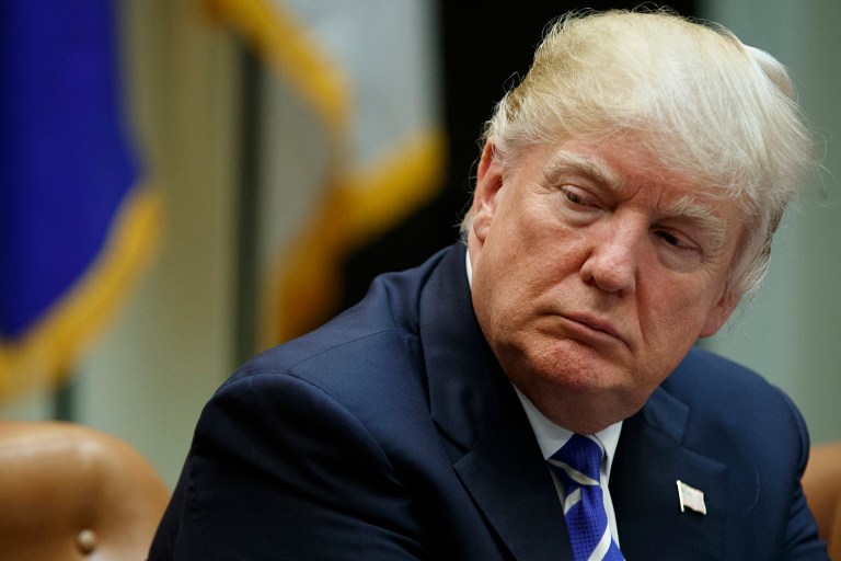 It's Trump's second tweet in as many days blaming the group for the failure. (AP Photo/Evan Vucci)