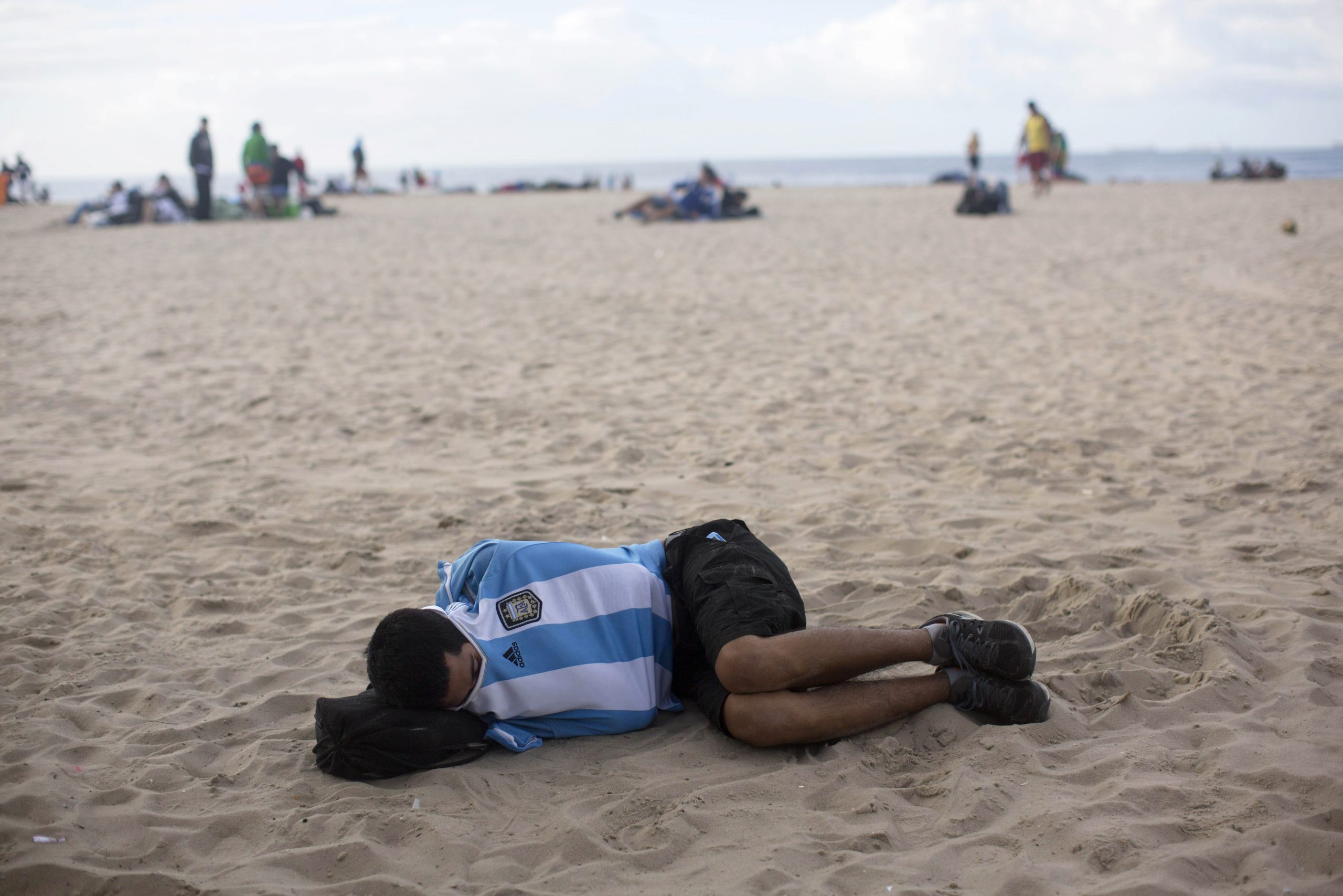 Argentine shares lag on World Cup defeat