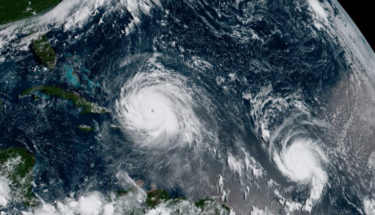 President Trump on Thursday approved a disaster declaration for the U.S. Virgin Islands after Hurricane Irma hit the group of Caribbean islands, a move that will unlock federal funding for those affected by the storm, the White House said. (NOAA via AP)