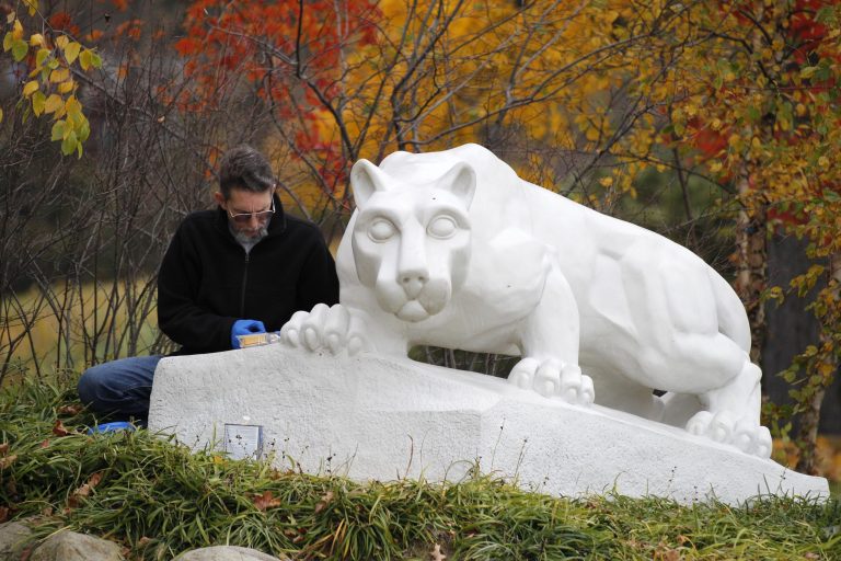 Penn State is one of more than 100 schools under investigation by the Education Department, and that the current campus climate incentivizes schools to find student responsible rather than to determine the truth.Â (AP Photo/Keith Srakocic)