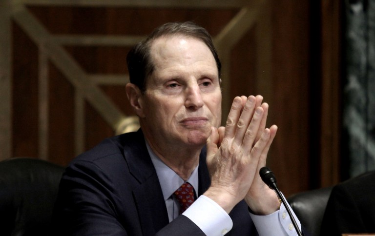 Sen. Ron Wyden, D-Ore., announced that he was adding a prominent advocate of raising private equity taxes to his staff. (AP Photo/Lauren Victoria Burke, File)