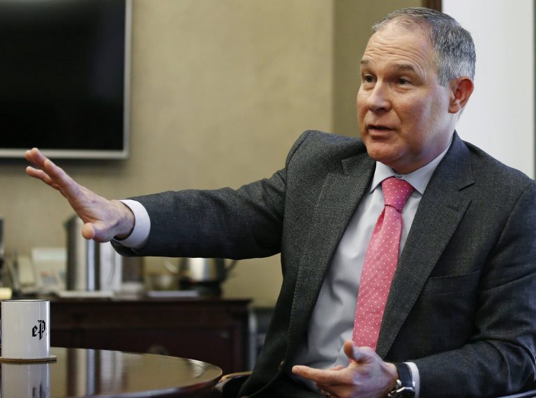 Oklahoma Attorney General Scott Pruitt says the EPA didn't respect the states in forming Clean Power Plan. (AP Photo/Sue Ogrocki)
