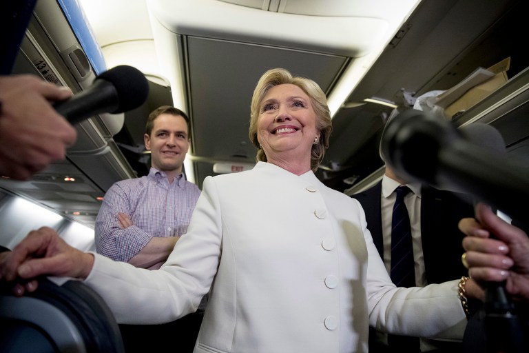 Forty-nine percent of respondents identified Hillary Clinton as the victor following her final face-off against Donald Trump, while 39 percent thought the Republican nominee came out on top. (AP Photo)