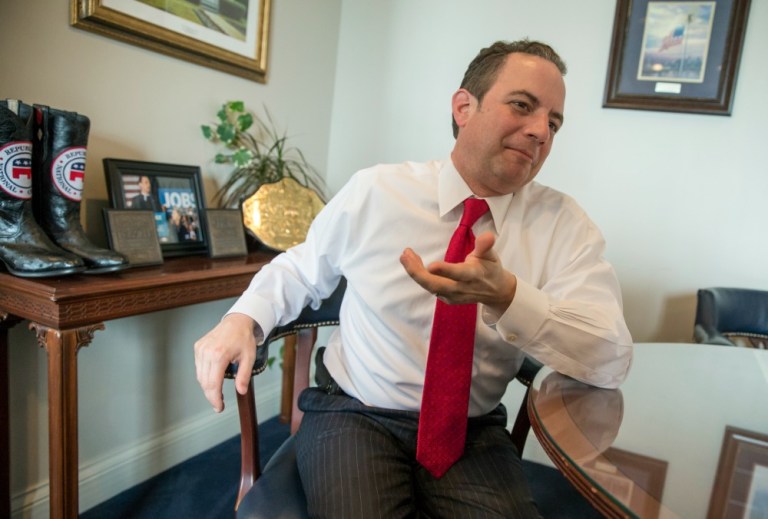 Reince Priebus on Wednesday appointed Trump's senior aide Ed Brookover, who previously served as RNC political director, to act as a liaison between the campaign and committee going forward. (AP Photo)