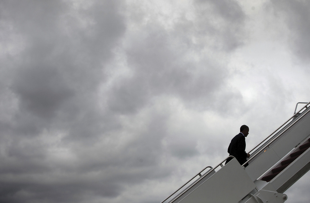 Salesman Obama works the Gulf countries