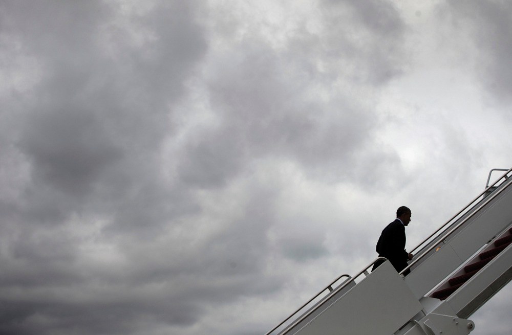 Salesman Obama works the Gulf countries