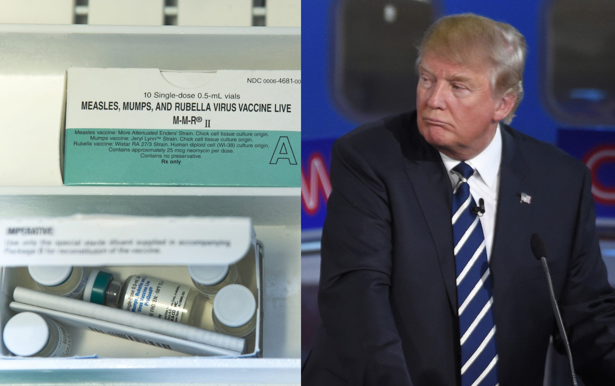 Trump for vaccines, but only in tiny bits