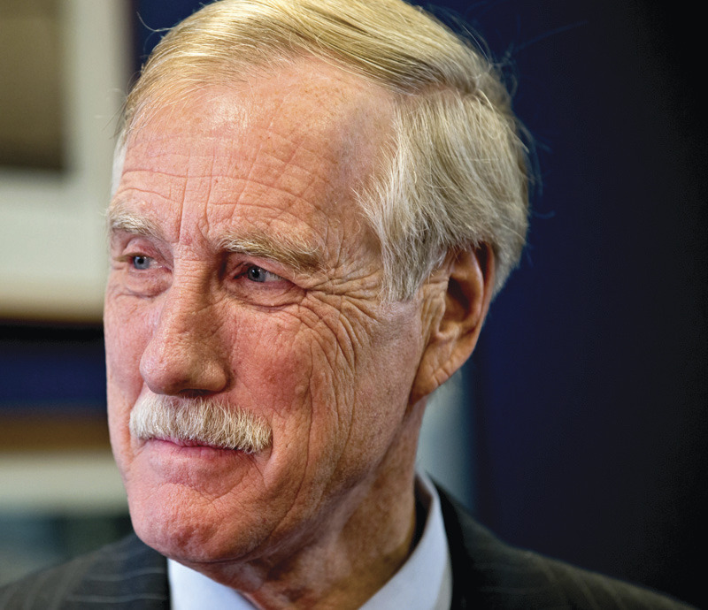 Angus King urged to give facial hair a voice in Senate
