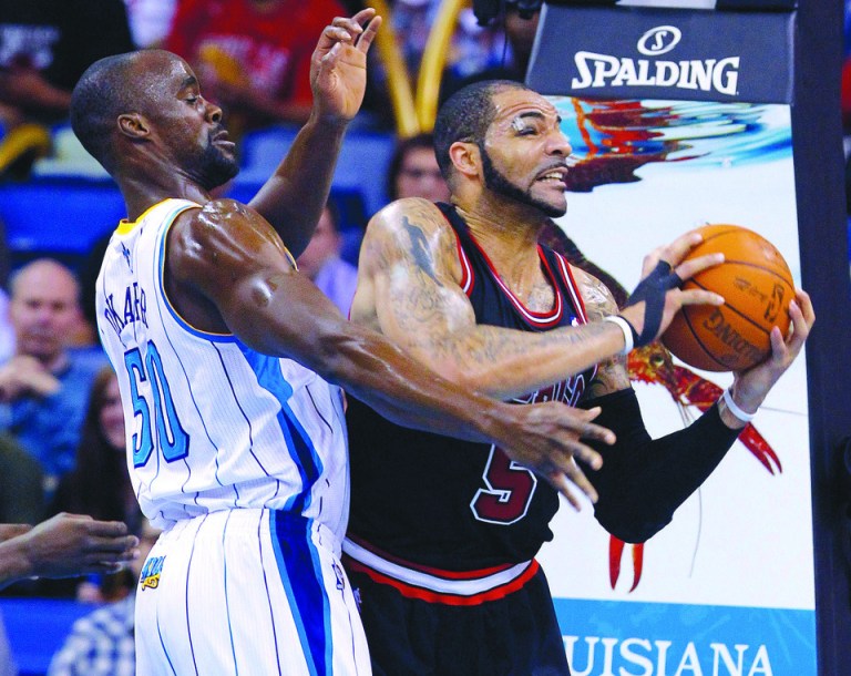 Bill Haber/AP
Emeka Okafor could start in the frontcourt alongside Nene for the Wizards next year.