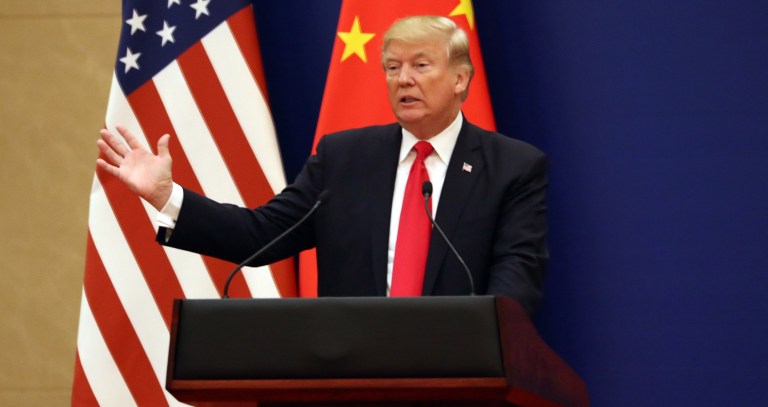 The agreement was signed in the presence of President Trump and Chinese President Xi Jinping during his state visit to China on Thursday, according to the Alaska Gasline Development Corporation, one of the party's to the deal along with the State of Alaska. (AP Photo/Andrew Harnik)