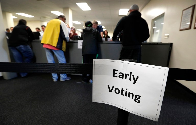 The Sierra Club is embedding staff members inside state and national campaigns for the rest of the election season. (AP Photo/Charlie Neibergall)