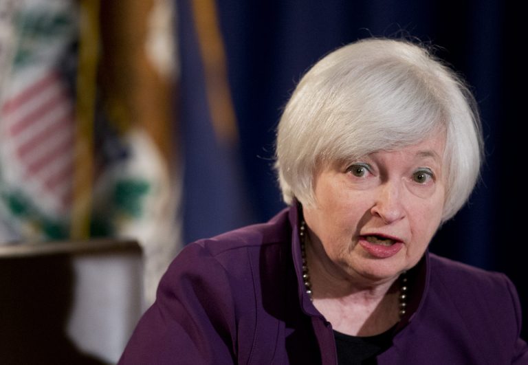 Federal Reserve Chair Janet Yellen speaks during a news conference following a Federal Open Market Committee meeting in Washington, Wednesday, June 17, 2015. (AP Photo/Manuel Balce Ceneta)