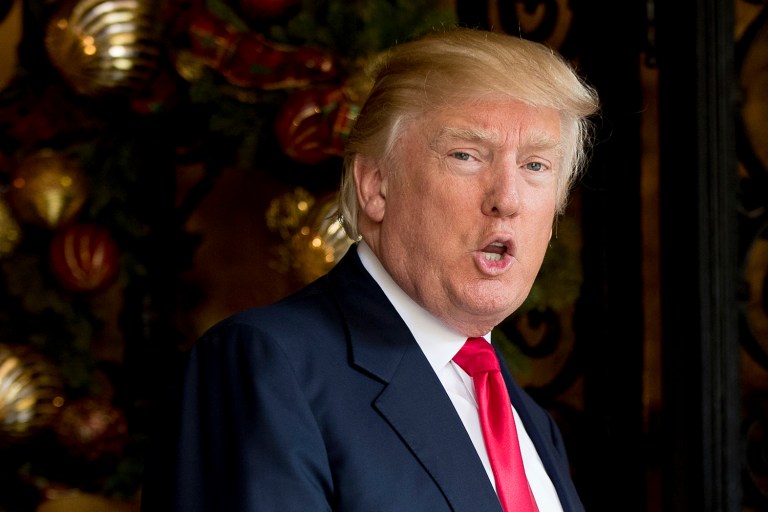 President-elect Trump tweeted that Friday's U.N. Security Council vote against Israeli settlements will stand in the way of Middle East peace negotiations. (AP Photo/Andrew Harnik)
