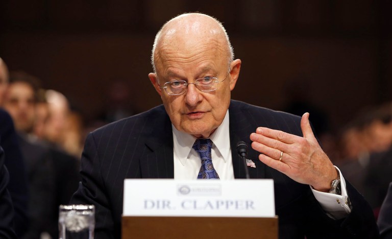Director of National Intelligence James Clapper says FBI and Homeland Security Department officials are working with the campaigns to help them tighten security. (AP Photo/Alex Brandon, File)