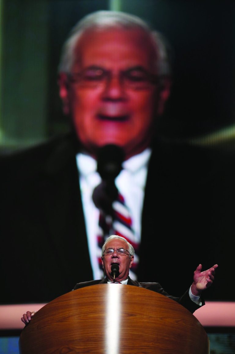 Rep. Barney Frank speaking at the Democratic National Convention.  (Photo by Chip Somodevilla/Getty Images)