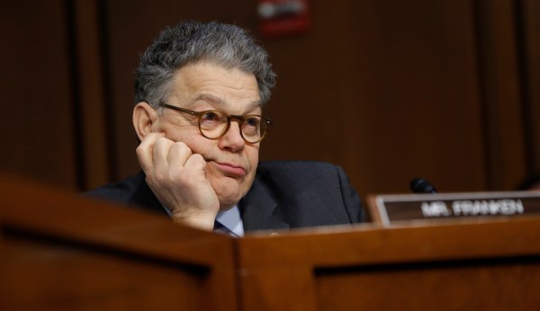 Al Franken wants back into the Senate, and maybe he’s not just groping at straws