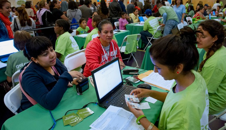 The number of uninsured rose by 3.2 million from 2016 to 2017. That increase means 12.2 percent of the U.S. population was uninsured last year. (David Paul Morris/Bloomberg)