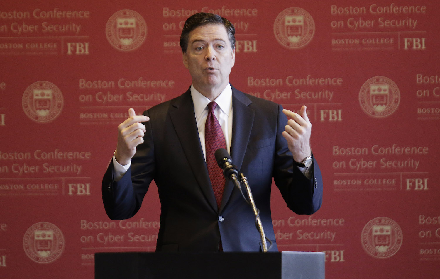 FBI Director James Comey says he’ll serve a full 10-year term