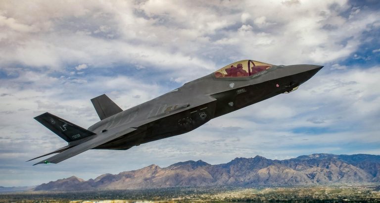Bringing fighters to regions where U.S. policymakers are worried about Russian and Chinese aggression. (U.S. Air Force photo/Tech. Sgt. Brandon Shapiro)