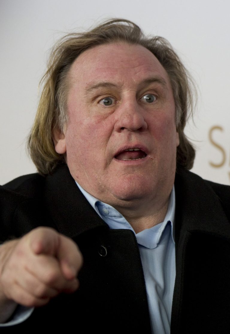   FILE - In this Dec.1, 2010 file photo, French actor Gerard Depardieu gestures as he arrives for the Premiere of the movie 