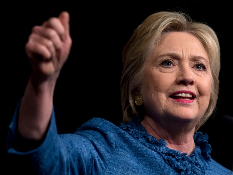 during a pit stop on Monday at the Chicago Plumbers Union hall Hillary Clinton told voters 