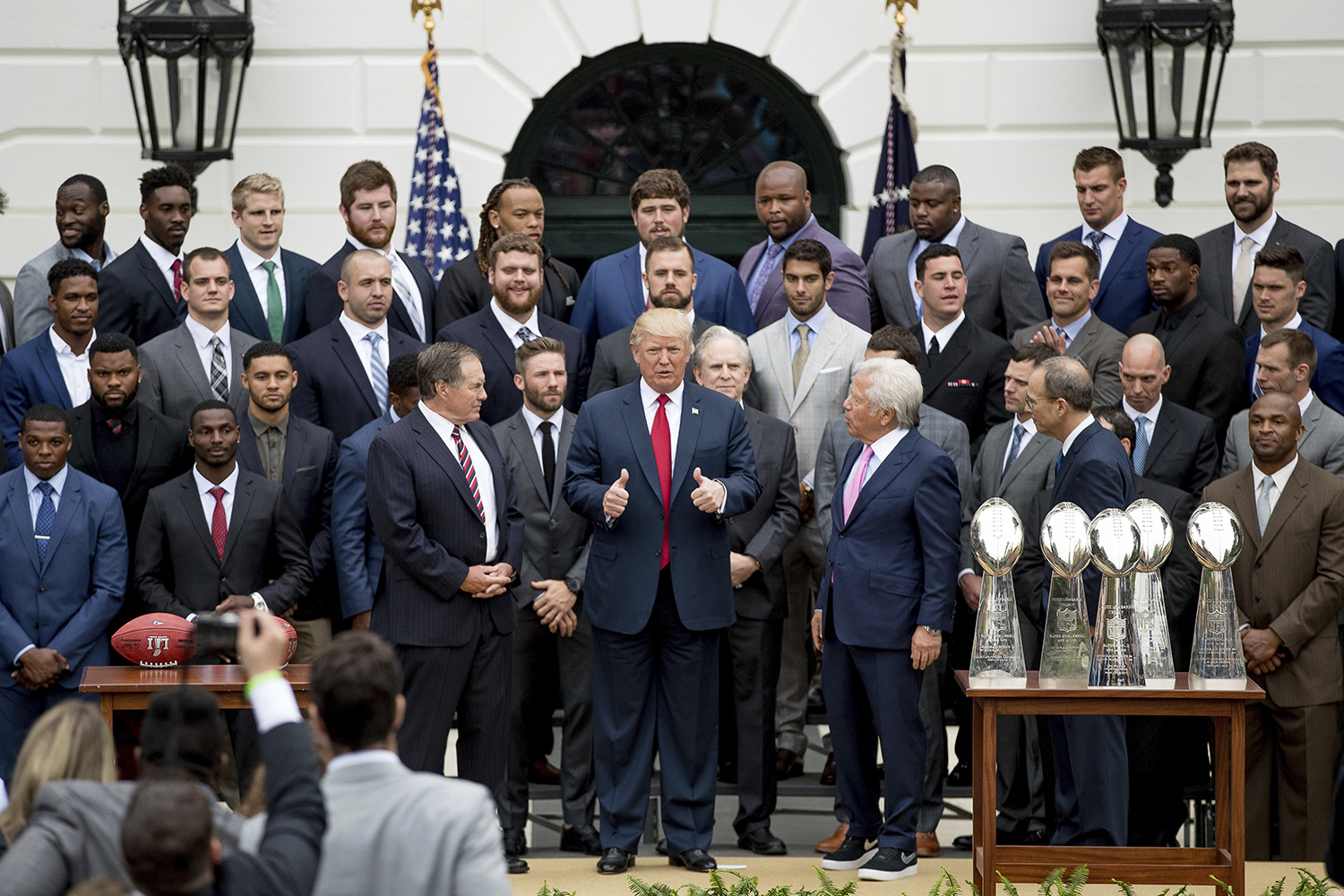 Trump rips New York Times over tweets about Patriots visit