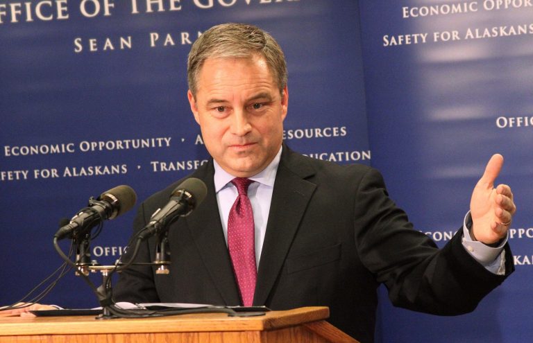 Alaska Gov. Sean Parnell's proposal included shifting $3 billion from savings to help pay down the state's unfunded pension liability, which the committee didn't include in its plan. (AP Photo/Mark Thiessen)