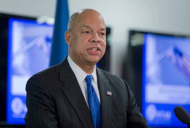 Under the new law, DHS Secretary Jeh Johnson may waive restrictions on a case-by-case basis if he determines that doing so is in the national security interest of the United States. (AP Photo/Manuel Balce Ceneta)