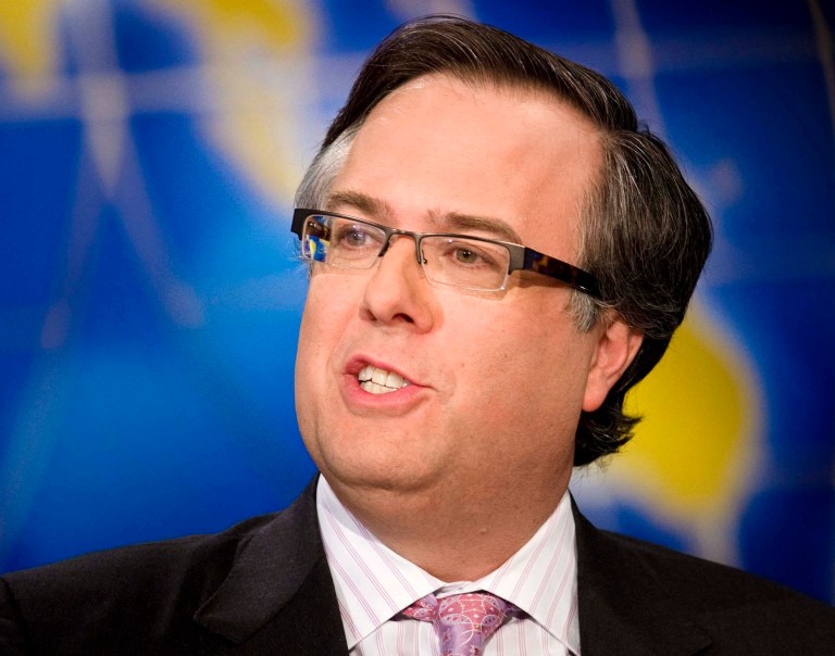 Michael Gerson, a former speechwriter and policy adviser to President George W. Bush, speaks during a live taping of 