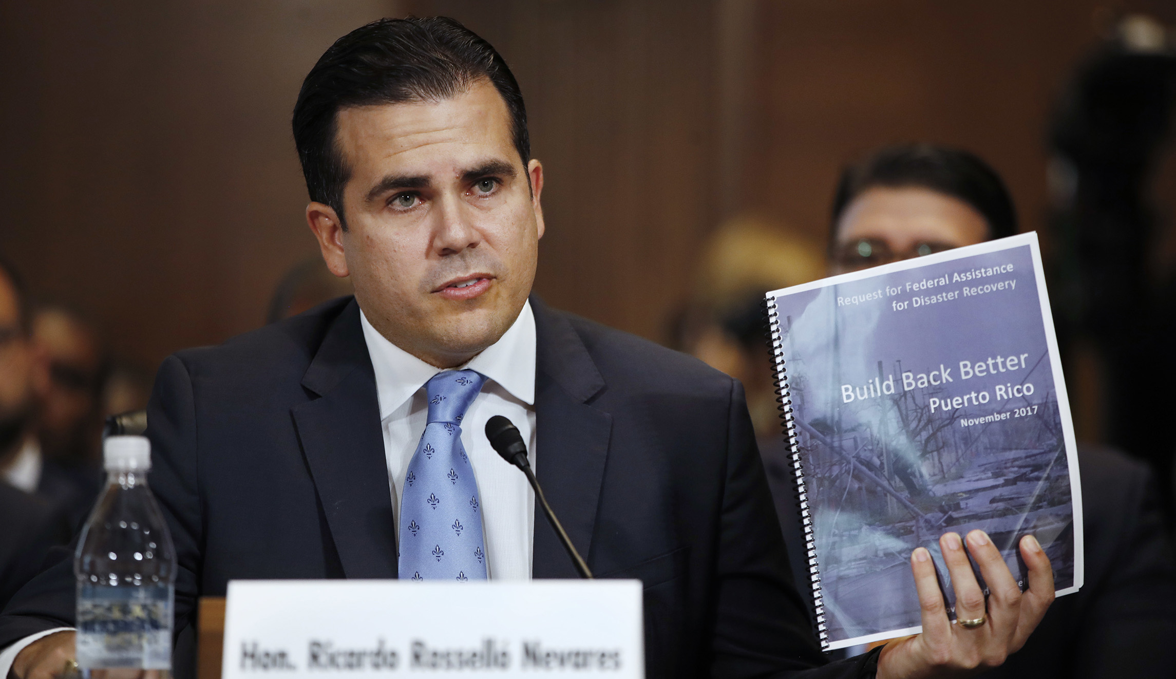 Puerto Rican governor makes big promises to Congress