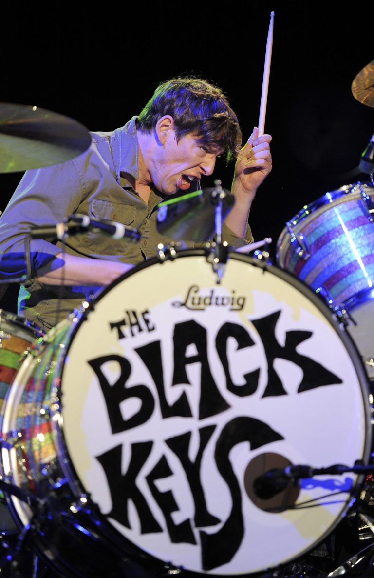   FILE - Drummer Patrick Carney of The Black Keys performs during their headlining set at the first weekend of the 2012 Coachella Valley Music and Arts Festival, Friday, April 13, 2012, in Indio, Calif. Carney will host 