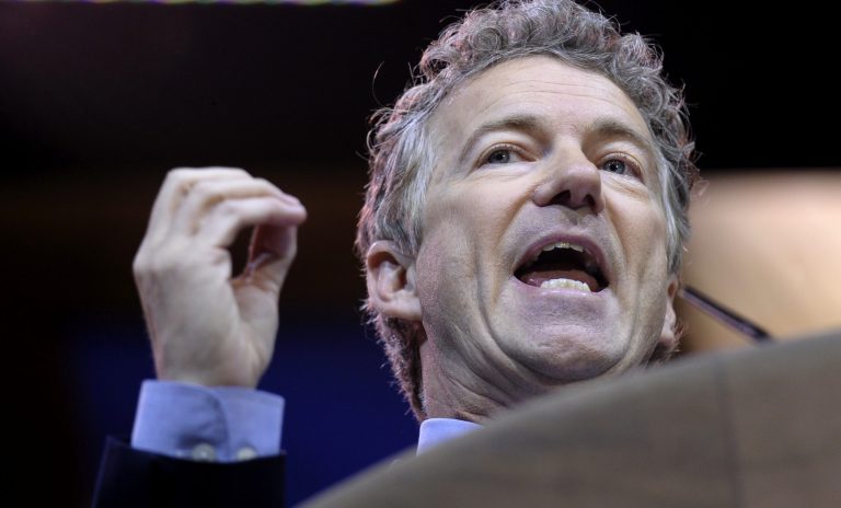 Sen. Rand Paul, R-Ky., speaks at the Conservative Political Action Conference annual meeting in National Harbor, Md., on March 7. (AP Photo/Susan Walsh)