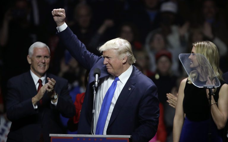 Trump’s takeover of the GOP, one year later Indiana predicted Trump victory in the presidential election, winning Rust Belt states that hadn't gone Republican since the 1980s. (AP Photo/Charles Krupa)