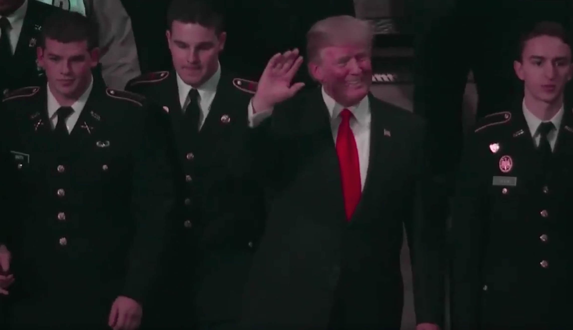 WATCH: Trump takes to the field for national anthem ahead of college football national championship game
