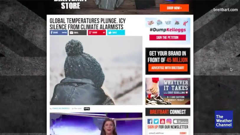 Weather Channel hits Breitbart for using video to ‘mislead Americans’