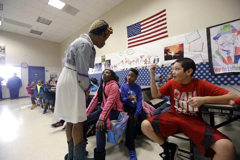 Senate and House Republicans are threatening to step in and block an Education Department regulation on Title I spending for low income students. (AP Photo/Elaine Thompson)