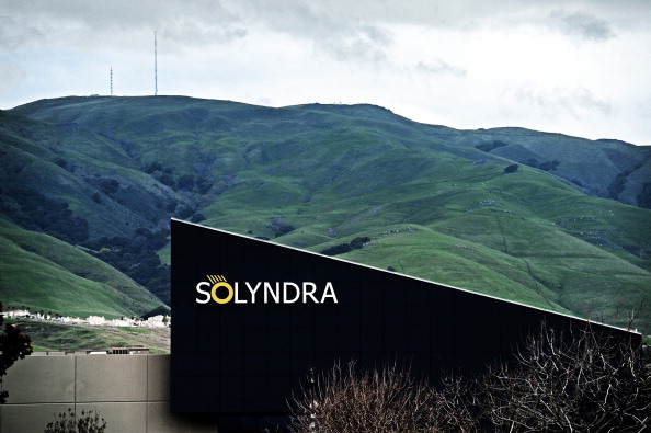 Solyndra, a solar energy technology company, visited by the President last year, has secured over a billion dollars in loans, March, 14, 2011 in Fremont, CA. (Photo by Bill O'Leary/The Washington Post via Getty Images)