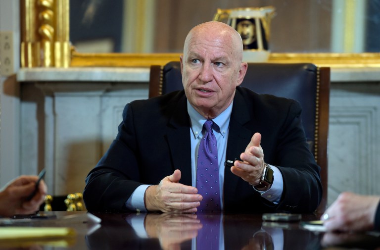 House Ways and Means Committee Chairman Rep. Kevin Brady, R-Texas, has been tasked with writing the GOP tax plan which would make it so that companies are taxed only on sales within the U.S. (AP Photo/Susan Walsh)