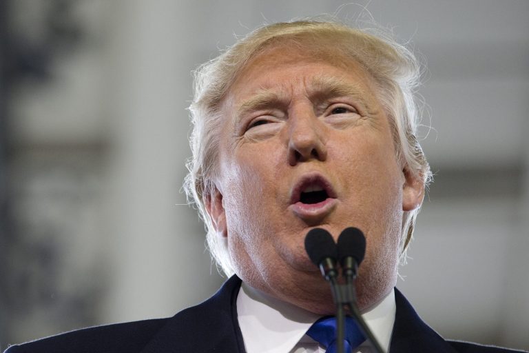 Donald Trump continued his march through the Deep South with a win in Arkansas. (AP Photo/John Minchillo)
