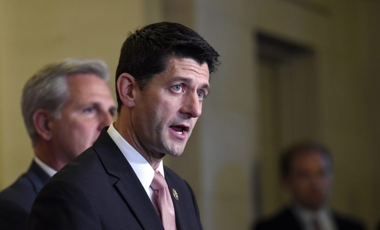 Rep. Paul Ryan, R-Wis., says he believes Donald Trump will make an effort to moderate his tone as he finishes out the 2016 presidential campaign. (AP Photo/Susan Walsh)