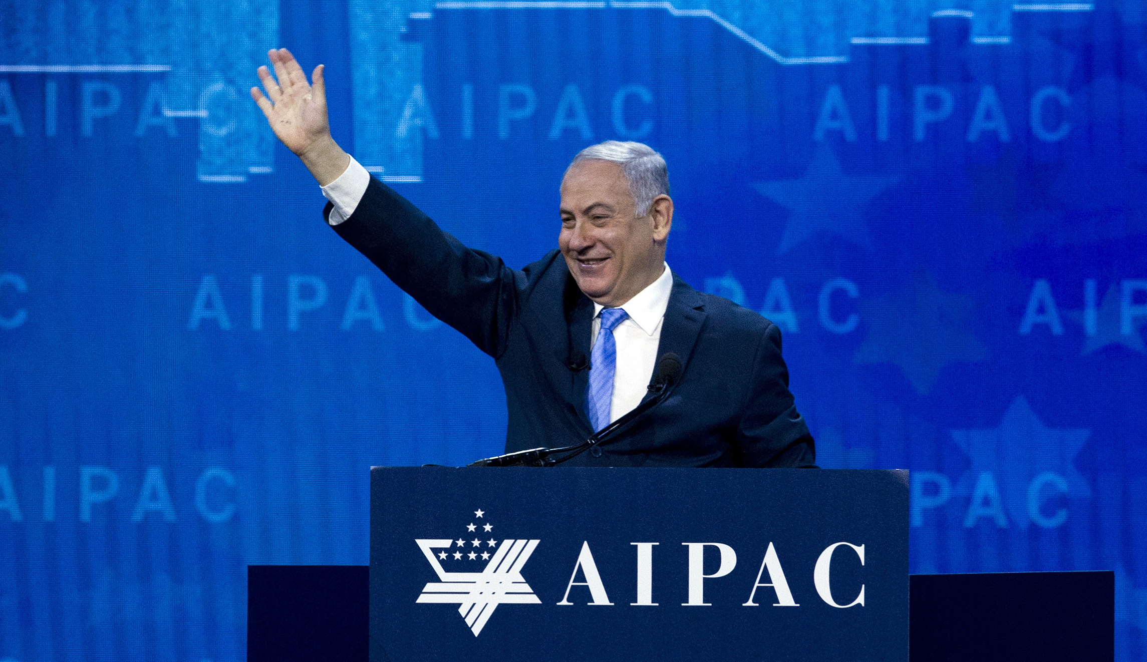 Benjamin Netanyahu praises Trump at AIPAC for ‘historic’ decision on Jerusalem