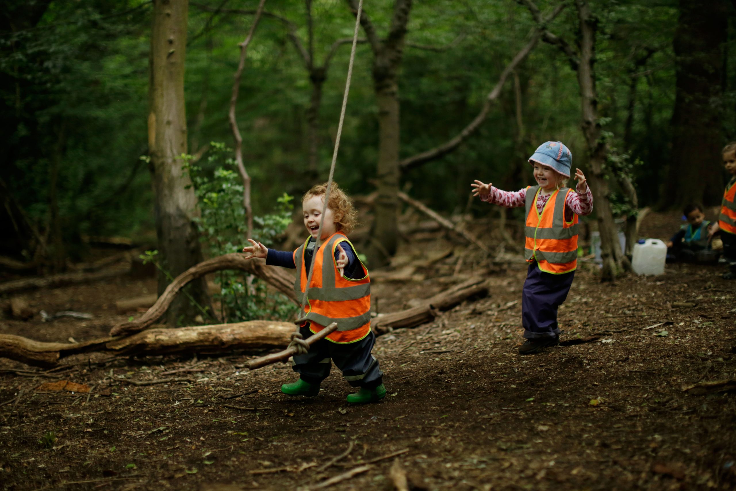 Forest nursery school in London lets kids explore