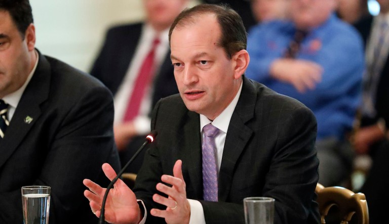 Labor Secretary Alexander Acosta said during his Senate confirmation hearings that while the Obama administration went too far, the overtime rule needed to be updated. That has policy advocates on both sides wondering what the White House will eventually replace it with. (AP Photo/Alex Brandon)
