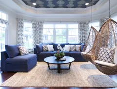 Splashes of color, easy care fabrics give rooms a summery feel