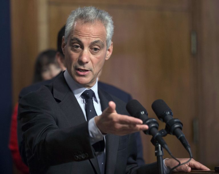 A Â judge on Friday shot down Chicago Mayor Rahm Emanuel's plans to reform major city employee pension funds. (AP Photo)