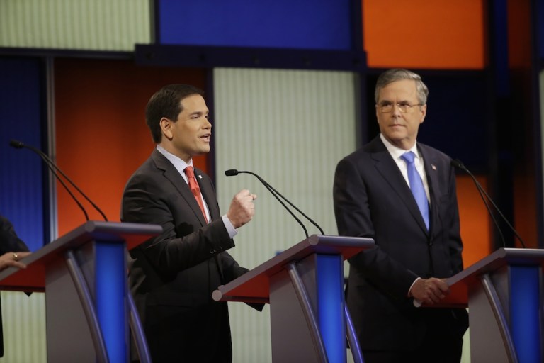 Bush painted Rubio as complicit with legislation that makes sure 