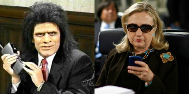 A message for the simple, cavewoman candidate for the most powerful office in the world: Nobody believes you. Nobody. (screenshot, AP Images)