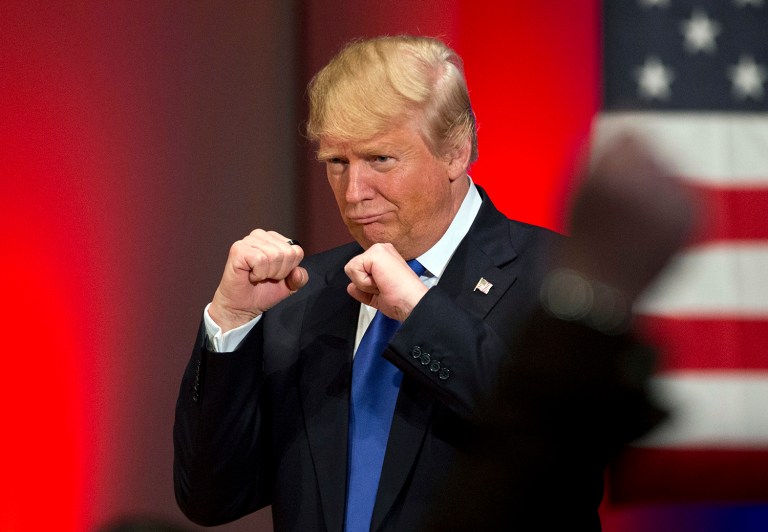 Unlike some of the challengers he faced in the GOP primary, Donald Trump said he would not rip up the Iran nuclear deal on his first day in office. (AP Photo)