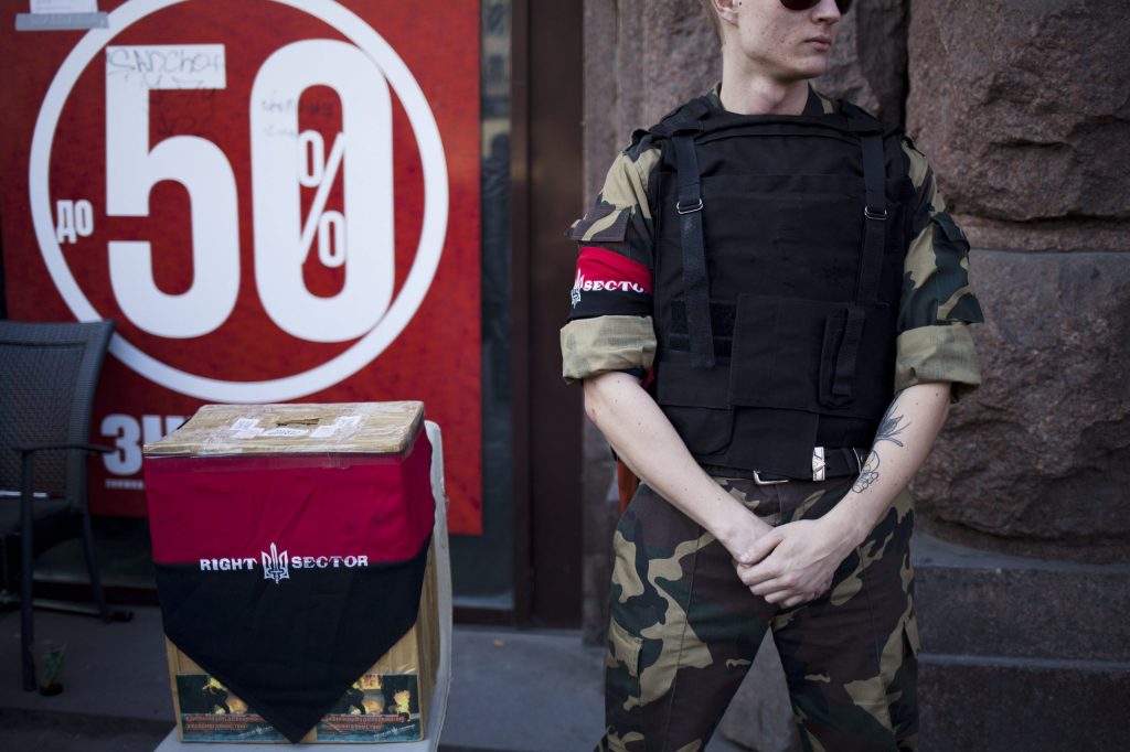 After Ukraine protest, radical group eyes power