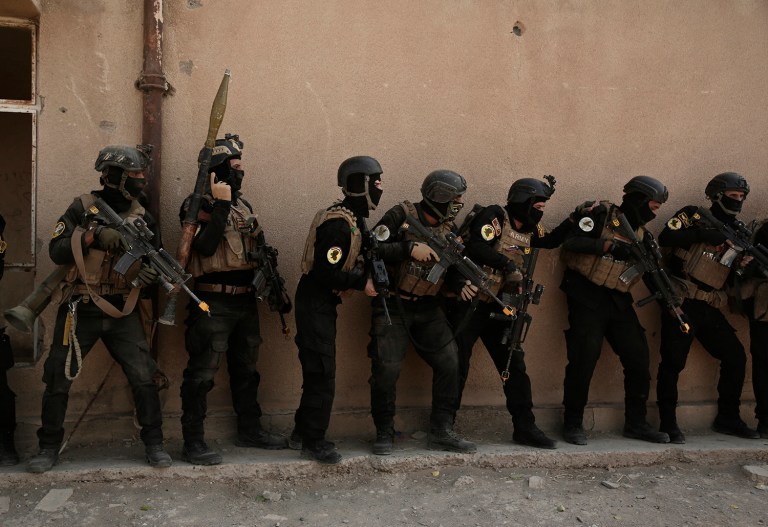 Soldiers from the Iraqi Special Operations Forces during a training exercise to prepare for the operation to retake Mosul from Islamic State militants, in Baghdad, Iraq. (AP Photo/Maya Alleruzzo, File)